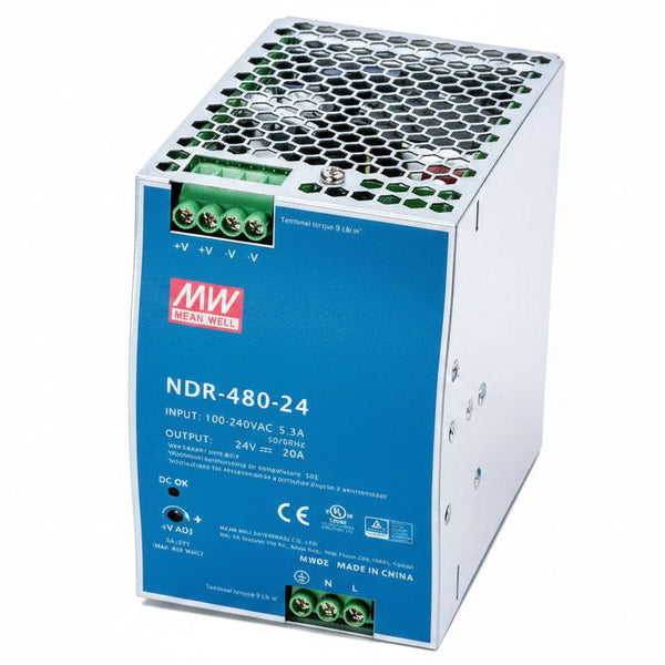 NDR-480-24 MEAN WELL Power Supply | HTD Electronics