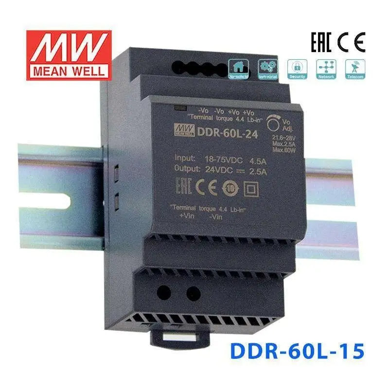 DDR-60L-15 MEAN WELL Power Supply | HTD Electronics