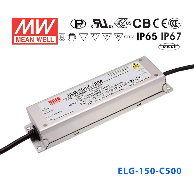 ELG-150-C500DA MEAN WELL Power Supply | HTD Electronics