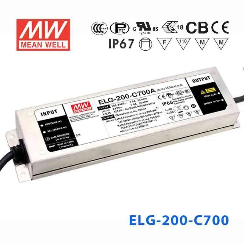 ELG-200-C700 MEAN WELL Power Supply | HTD Electronics