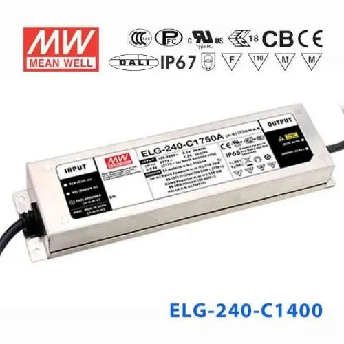 ELG-240-C1400DA MEAN WELL Power Supply | HTD Electronics
