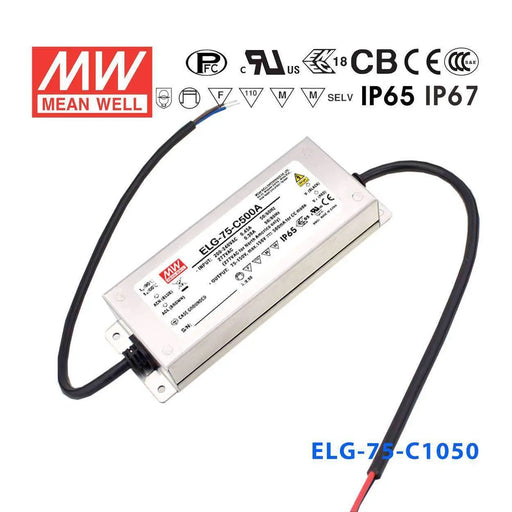 ELG-75-C1050B MEAN WELL Power Supply | HTD Electronics