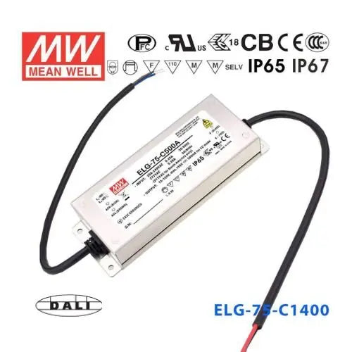 ELG-75-C1400DA MEAN WELL Power Supply | HTD Electronics