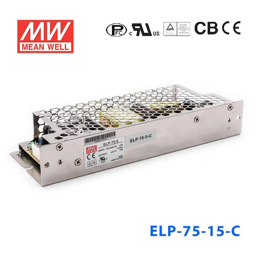ELP-75-15-C MEAN WELL Power Supply | HTD Electronics