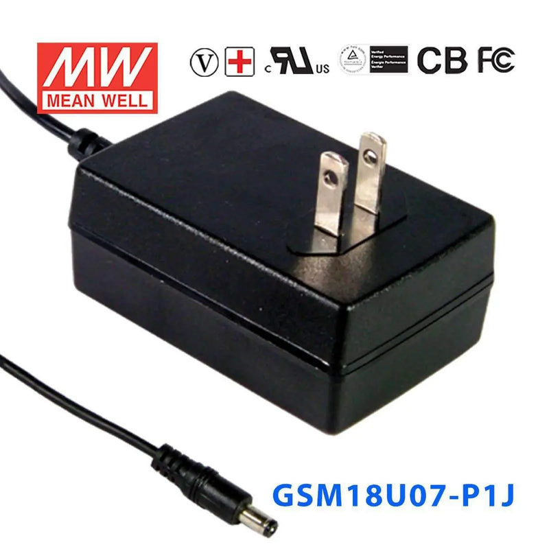GSM18U07-P1J MEAN WELL Power Supply | HTD Electronics