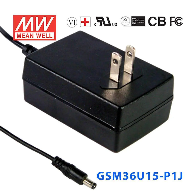 GSM36U15-P1J MEAN WELL Power Supply | HTD Electronics