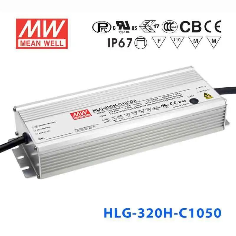 HLG-320H-C1050A MEAN WELL Power Supply | HTD Electronics