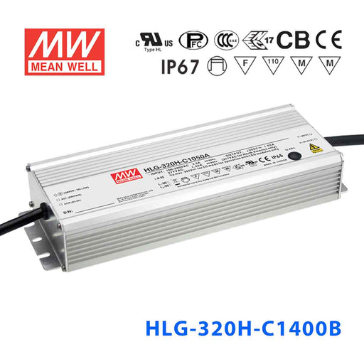 HLG-320H-C1400AB MEAN WELL Power Supply | HTD Electronics