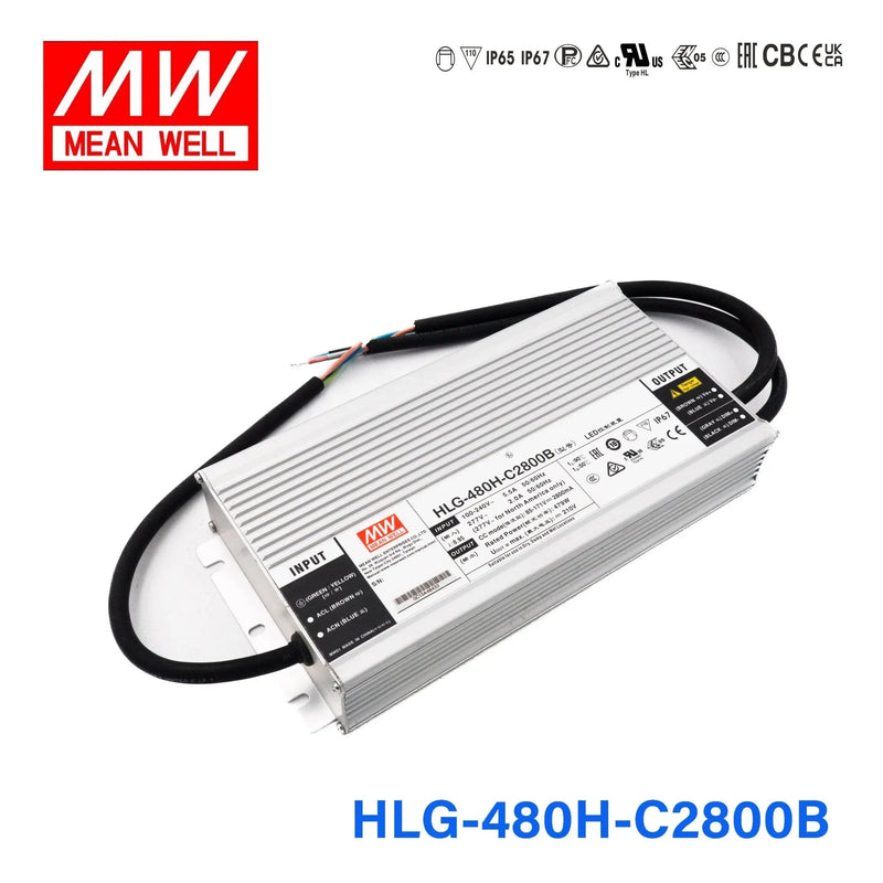 HLG-480H-C2800B MEAN WELL Power Supply | HTD Electronics