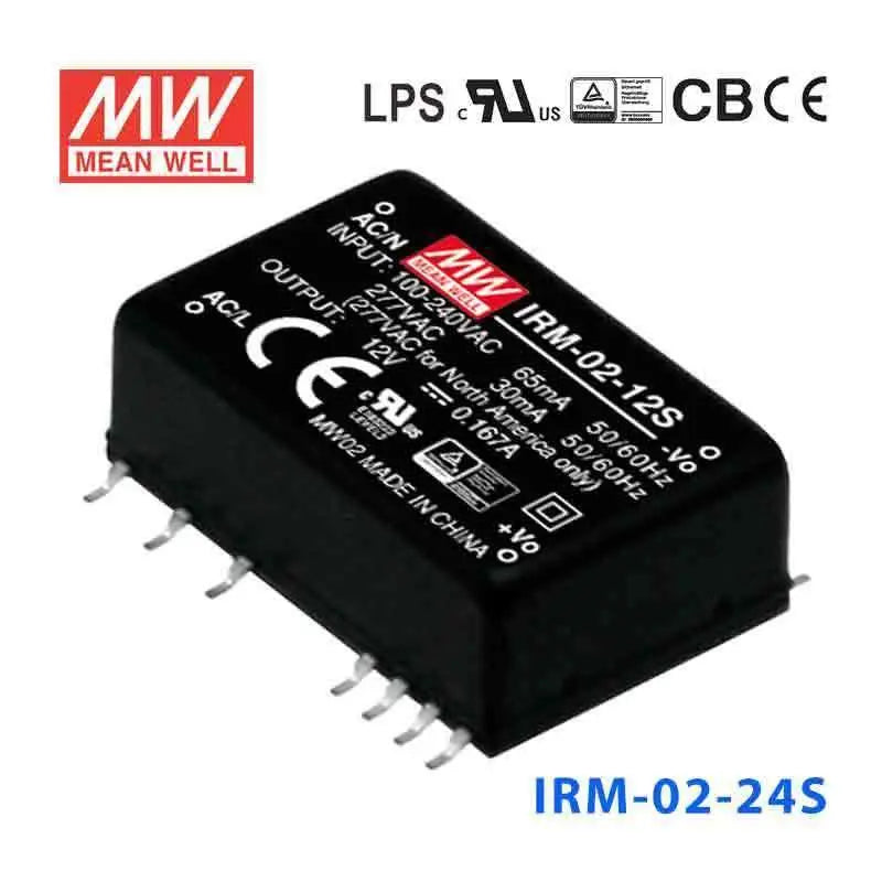 IRM-02-24S MEAN WELL Power Supply | HTD Electronics