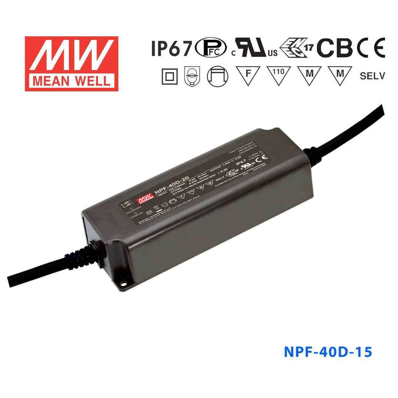 NPF-40D-15 MEAN WELL Power Supply | HTD Electronics