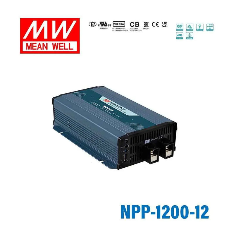 NPP-1200-12 MEAN WELL Battery Charger Power Supply | HTD Electronics