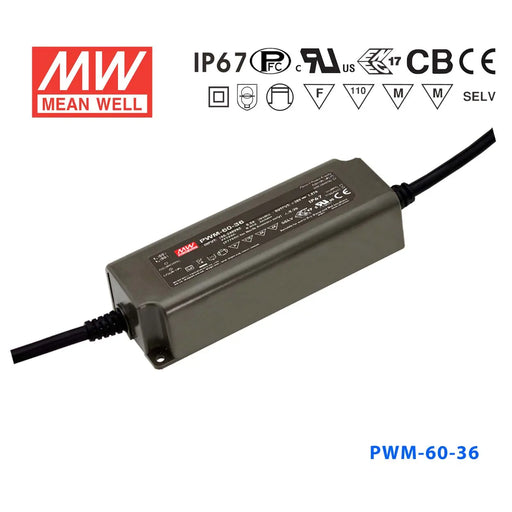 PWM-60-36DA MEAN WELL Power Supply | HTD Electronics