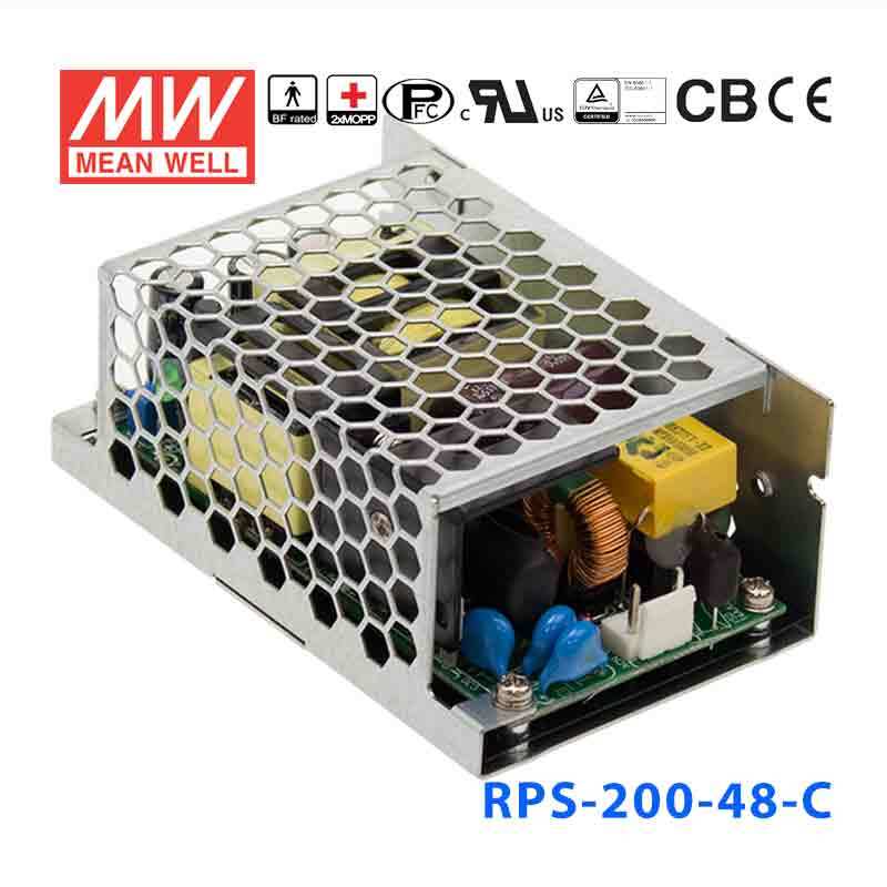 RPS-200-48-C MEAN WELL Power Supply | HTD Electronics